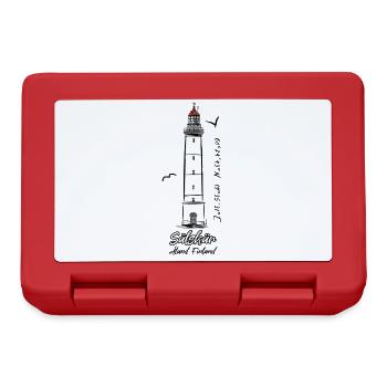 SÄLSKÄR LIGHTHOUSE, T-SHIRTS, LIGHTHOUSE PRODUKTE, GIFTS - Brotdose - Rot - Vorne
