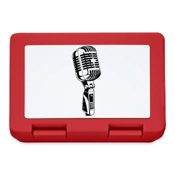 Icône de microphone Musicien - Boîte à goûter - rouge - Devant
