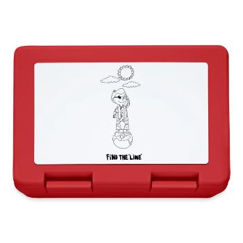 Find the Line - Lunchbox - red - Front