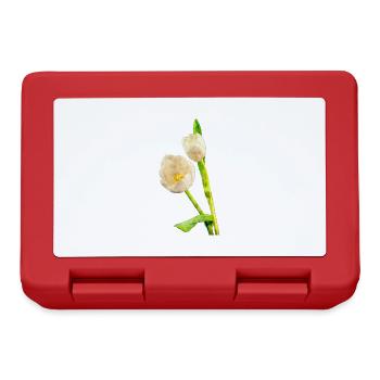 Watercolors Flowers Spring Spring Beginning Tulip - Lunchbox - red - Front