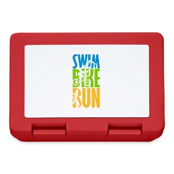 Swim Bike Run - Lunchbox - red - Front