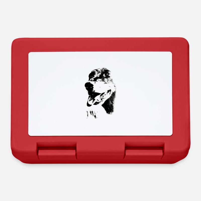 Smooth-haired dachshund - Lunchbox - red