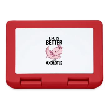 Axolotl - Lunchbox - red - Front