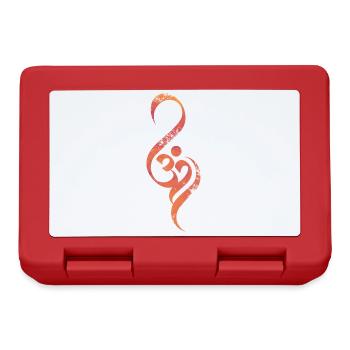 Om yoga art - Boîte à goûter - rouge - Devant