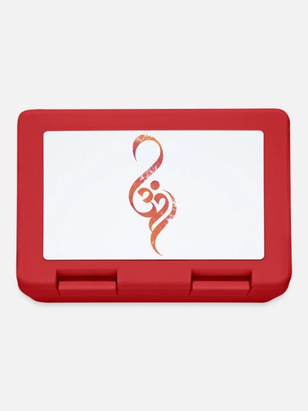 Om Yoga Kunst - Brotdose - Rot