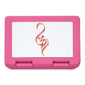 Om yoga art - Boîte à goûter - rose - Devant