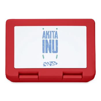 Akita Inu Dog Dad - Lunchbox - red - Front
