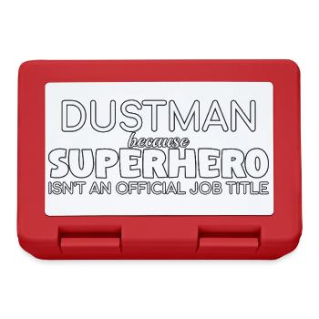 Dustman Superhero - Lunchbox - red - Front