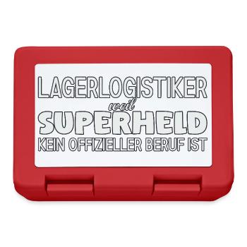 Super-héros du logisticien d’entrepôt - Boîte à goûter - rouge - Devant