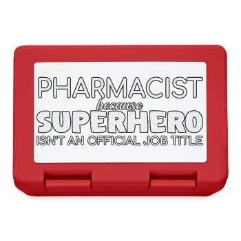 Pharmacist Superhero Apotheke - Brotdose - Rot - Vorne