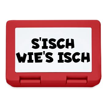 S´isch wie´s isch - Brotdose - Rot - Vorne