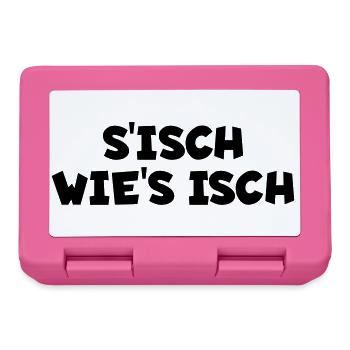 S´isch wie´s isch - Brotdose - Pink - Vorne