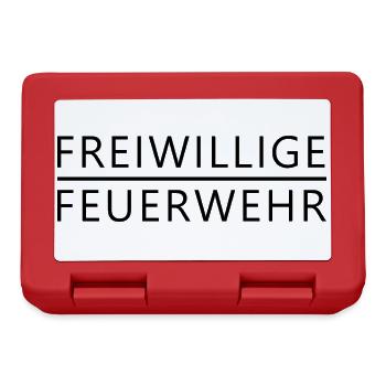 Freiwillige Feuerwehr - Brotdose - Rot - Vorne