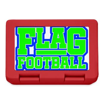 Flag Football Players - Lunchbox - red - Front