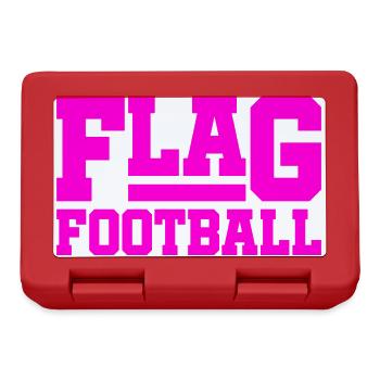 Flag Football for Girls and Women - Lunchbox - red - Front