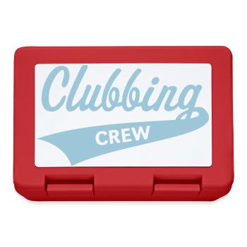 Clubbing Crew (Party / Feiern / Tanzen / Skyblue) - Brotdose - Rot - Vorne