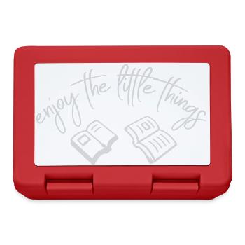 Enjoy The Little Things Gratitude Mindfulness - Lunchbox - red - Front