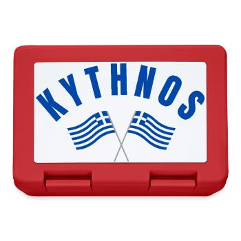 Drapeaux grecs de Kythnos - Boîte à goûter - rouge - Devant
