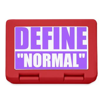 Define Normal Lustig Sarkastisch Definition Grafik - Brotdose - Rot - Vorne