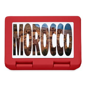 Maroc - Boîte à goûter - rouge - Devant