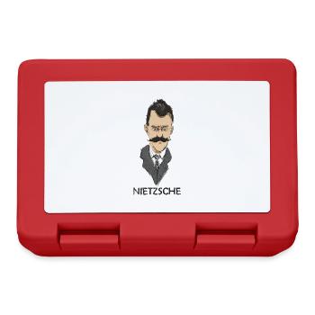 Friedrich Nietzsche - Brotdose - Rot - Vorne