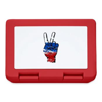 Symbole de victoire de la paix du drapeau de la Russie utilisé - Boîte à goûter - rouge - Devant
