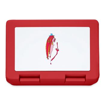 Doigt d’honneur - Détends-toi, mon frère ! - Boîte à goûter - rouge - Devant