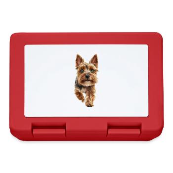 Yorkshire Terrier - Brotdose - Rot - Vorne