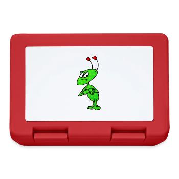 "Grumpy Kid" - Just love me! - Lunchbox - red - Front