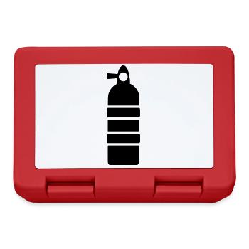 Oxygen diving symbol - Lunchbox - red - Front