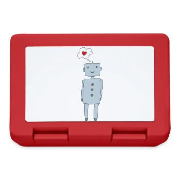 Futuristic Heart's Desire Cartoon - Lunchbox - red - Front
