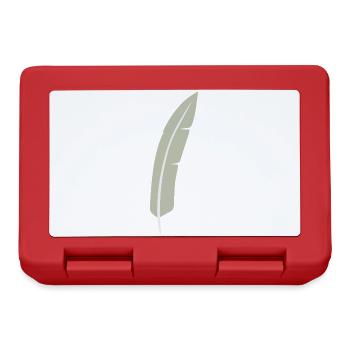 Feather Arc Minimalistischer Druck - Brotdose - Rot - Vorne