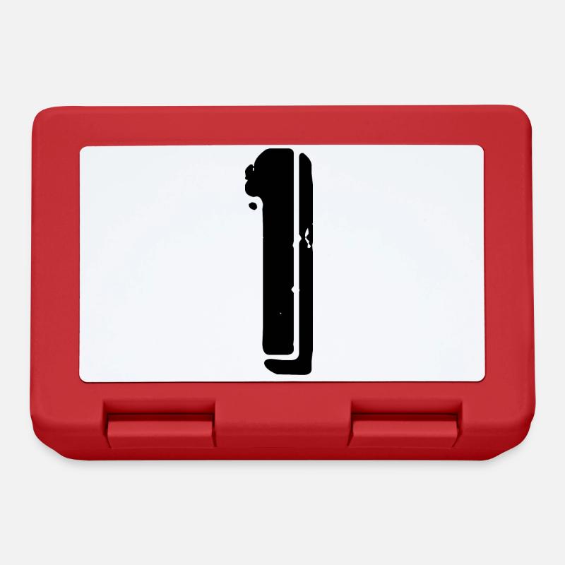 1 number jersey - Lunchbox - red