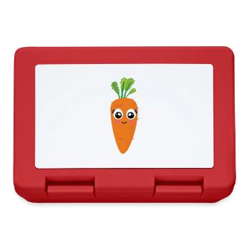 Carotte Carotte Carotte Légumes - Boîte à goûter - rouge - Devant