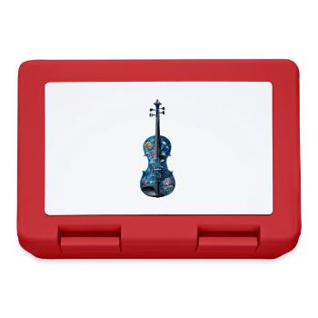 Fisch Violine - Brotdose - Rot - Vorne