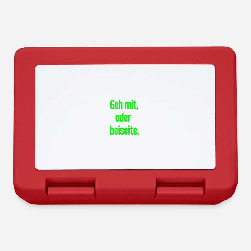 Walk with or aside - Lunchbox - red