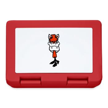 Horse eating carrot carrot eating hunger vegetables sweet - Lunchbox - red - Front