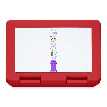 i love recycling - Lunchbox - red - Front