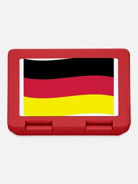 Deutschland Fahne Deutschlandfahne - Brotdose - Rot