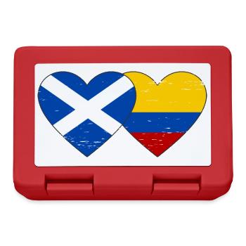 Ecosse Colombie Drapeau Coeur Utilisé - Boîte à goûter - rouge - Devant