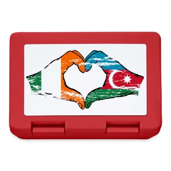 Ireland Azerbaijan Heart Shape with Hands Used - Lunchbox - red - Front