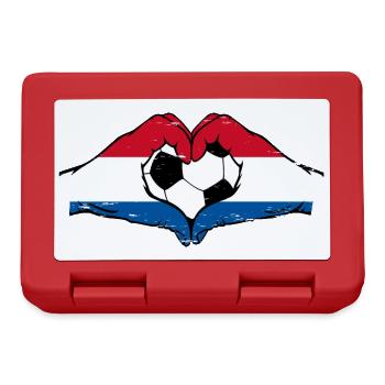 Drapeau de football hollandais mains forme de coeur utilisé - Boîte à goûter - rouge - Devant