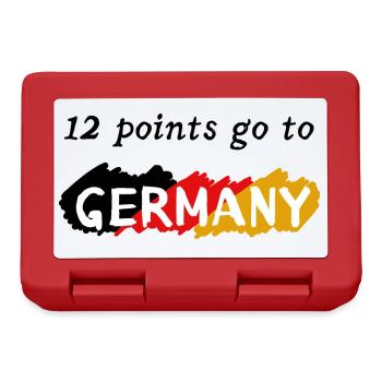 12 points go to Germany - Brotdose - Rot - Vorne