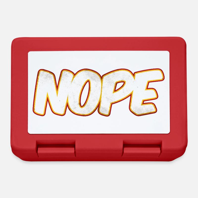 NOPE Nope nope - Boîte à goûter - rouge