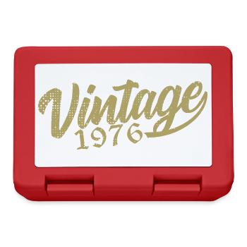 1976 Vintage 1976 Cadeau D'anniversaire 1976 Rétro - Boîte à goûter - rouge - Devant