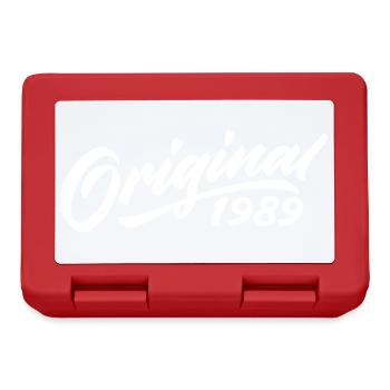 Original 1989 Geburtstagsgeschenk 1989 - Brotdose - Rot - Vorne