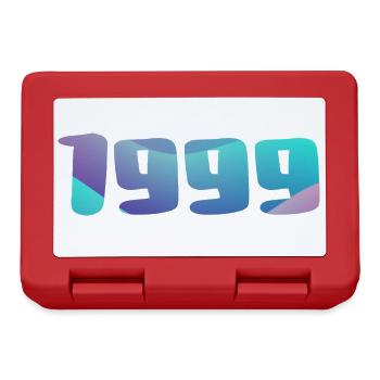 Geburtstagsgeschenk 1999 Jahrgang 1999 Retro 1999 - Brotdose - Rot - Vorne