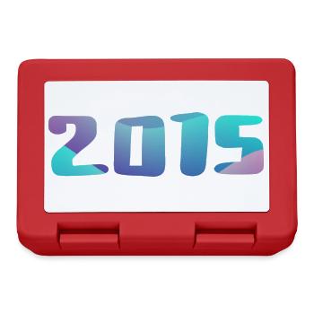 Geburtstagsgeschenk 2015 Jahrgang 2015 Retro 2015 - Brotdose - Rot - Vorne