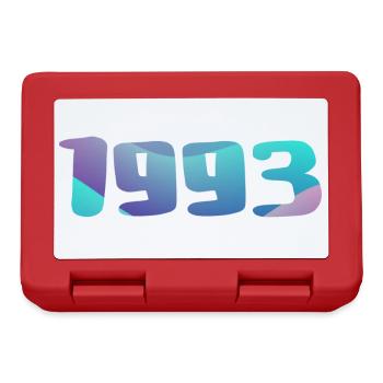 Cadeau Anniversaire 1993 Millésime 1993 Rétro 1993 - Boîte à goûter - rouge - Devant