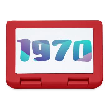 1970er Jahre Geburtstagsgeschenk Vintage 1970er Retro 1970er Jahre - Brotdose - Rot - Vorne